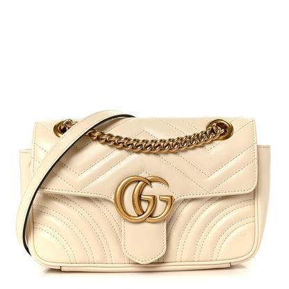 Mini Calfskin Shoulder Bag - White