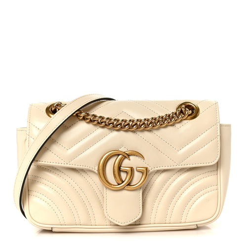 Mini Calfskin Shoulder Bag - White