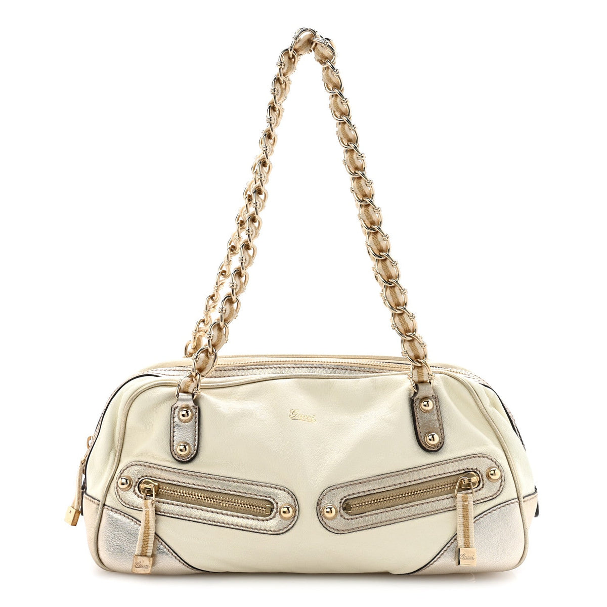 Small Goatskin Handbag - White