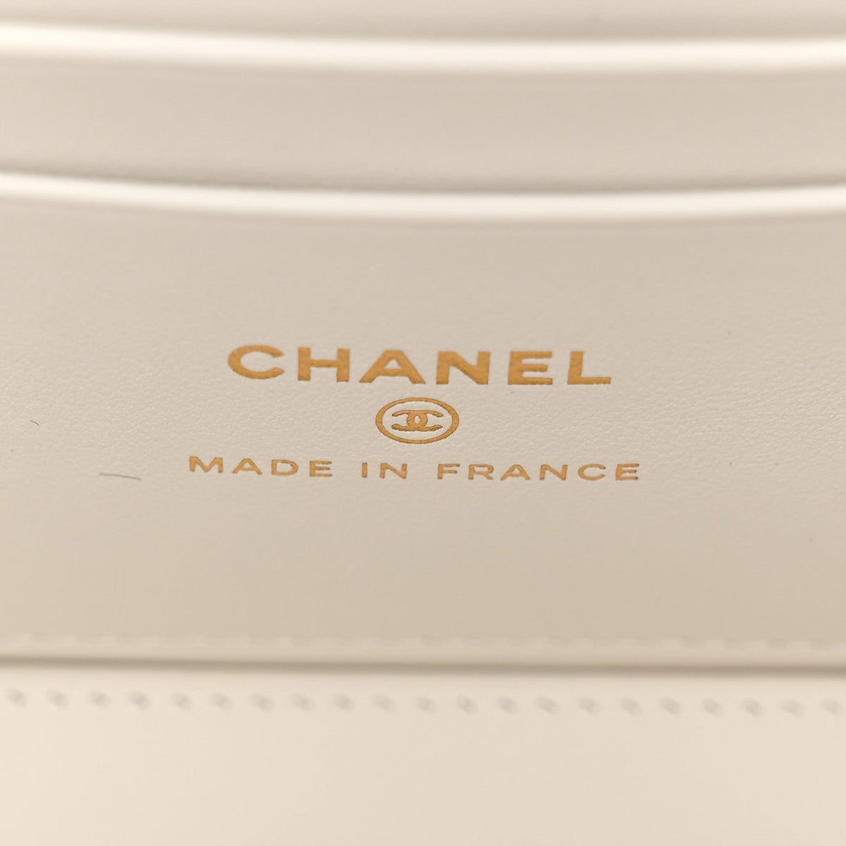 Small Quilted Caviar Handbag - White