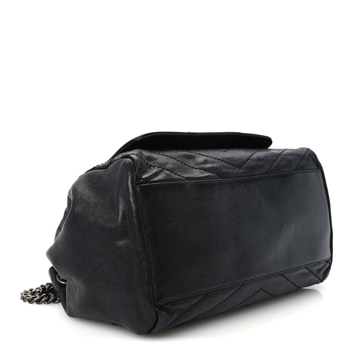 Medium Lambskin Handbag - Black