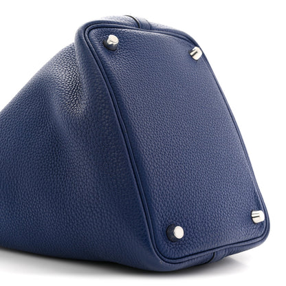 Taurillon Clemence Picotin Lock 18 Pm Bl Handbag