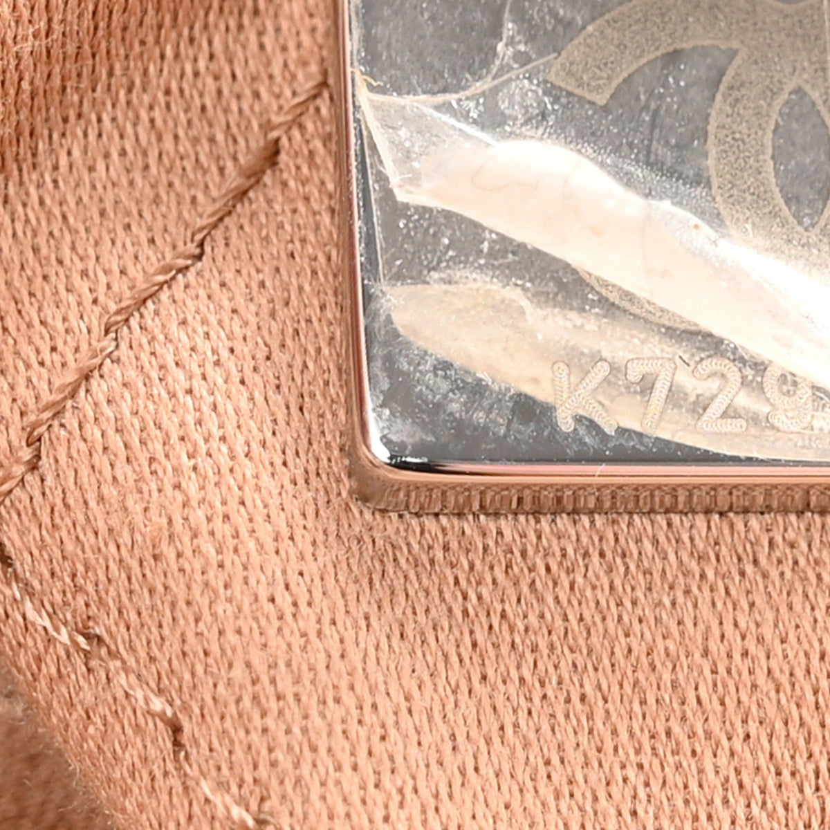 Small Quilted Calfskin Handbag - Beige
