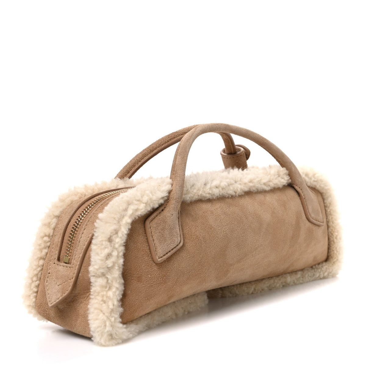 Lambskin Suede Clutch Bag