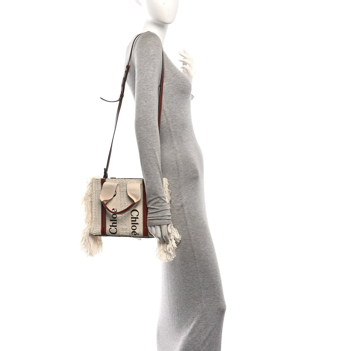Small Calfskin Tote Bag - White
