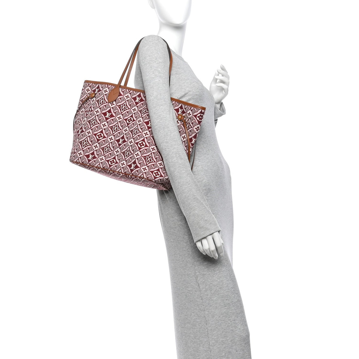 Jacquard Since 1854 Neverfull Mm Bordeau Handbag