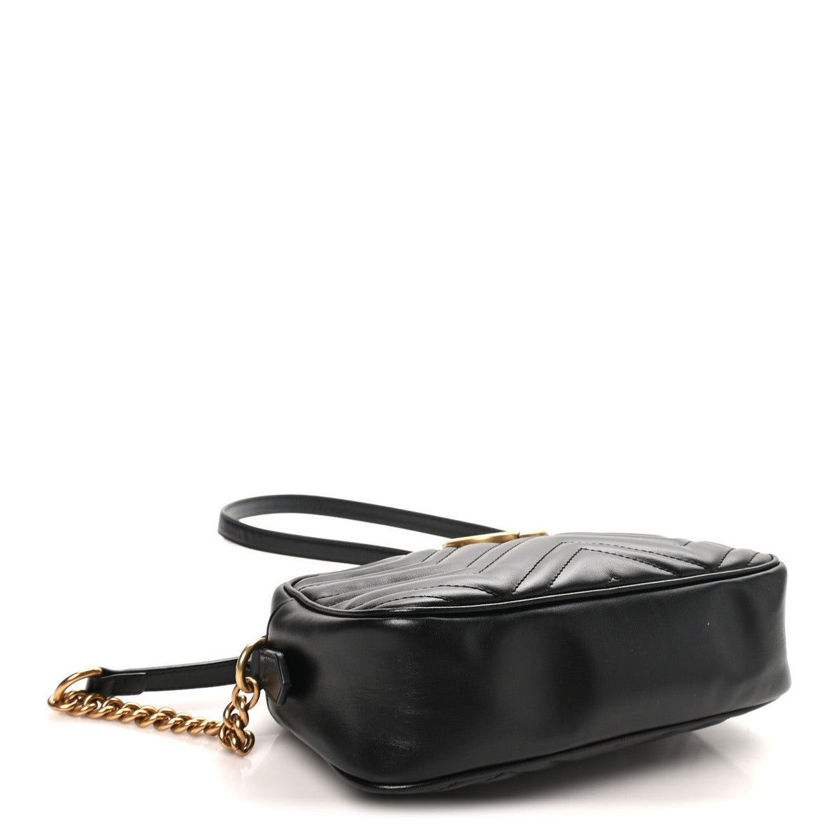 Small Calfskin Shoulder Bag - Black