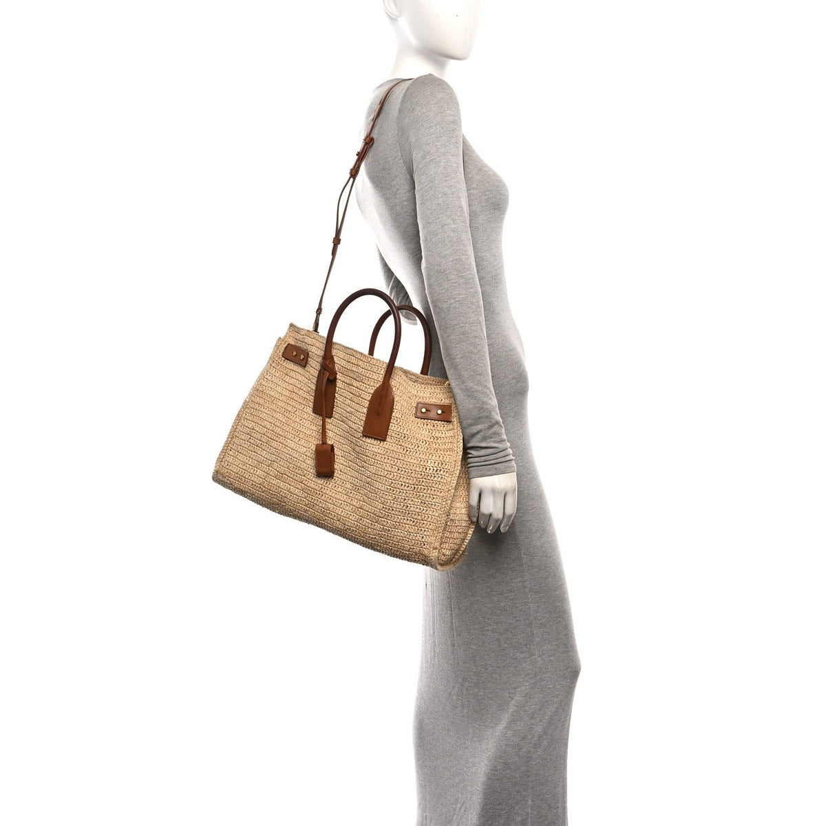 Medium Calfskin Handbag - Natural