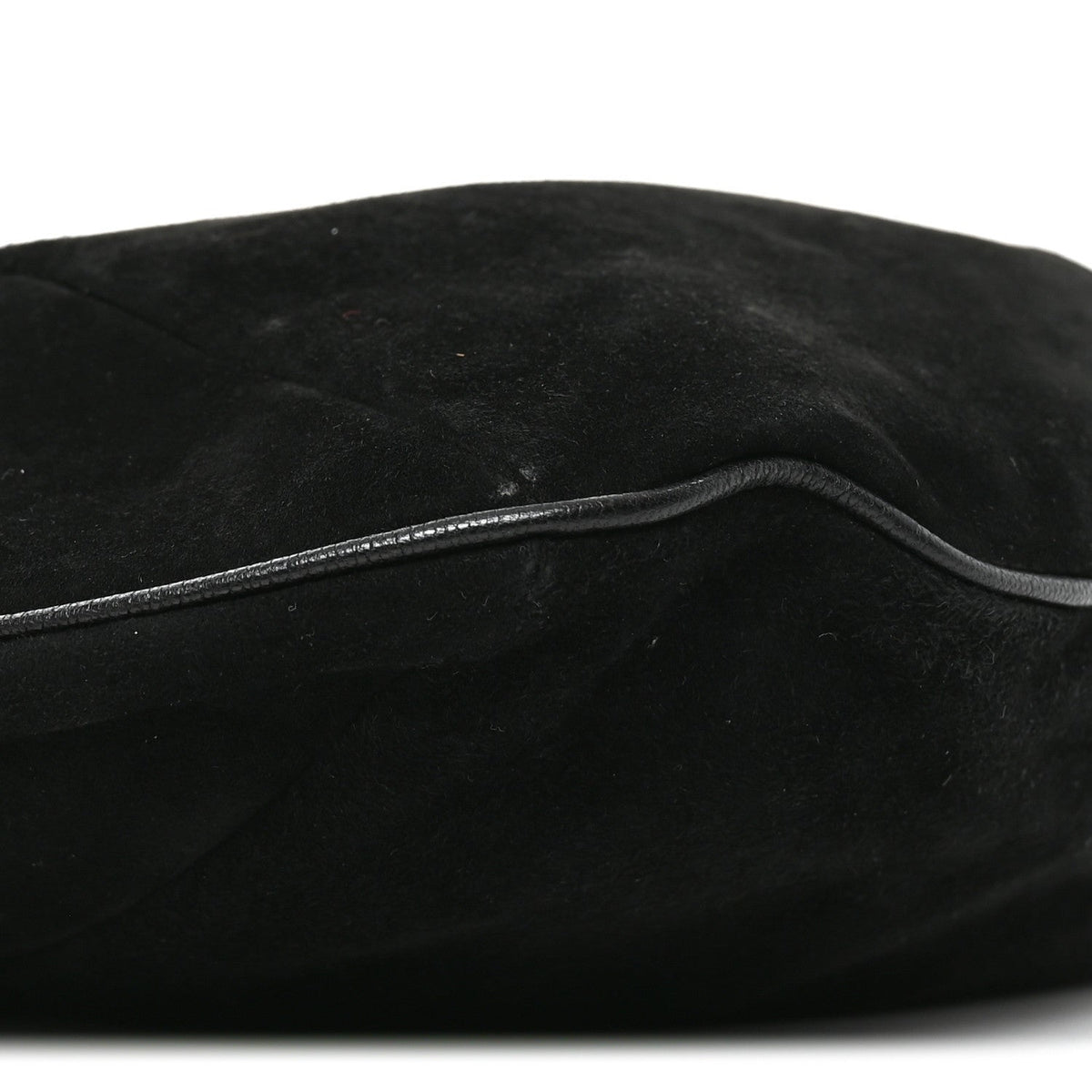 Suede Hobo Bag - Black