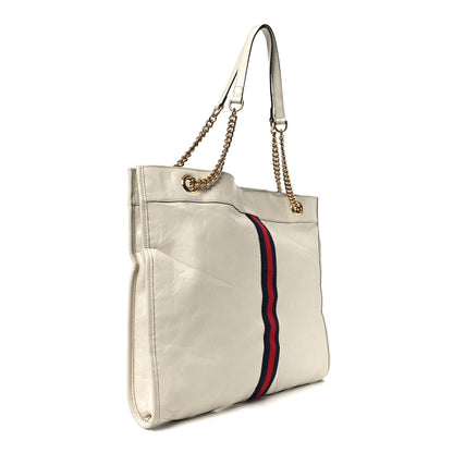 Large Calfskin Tote Bag - White