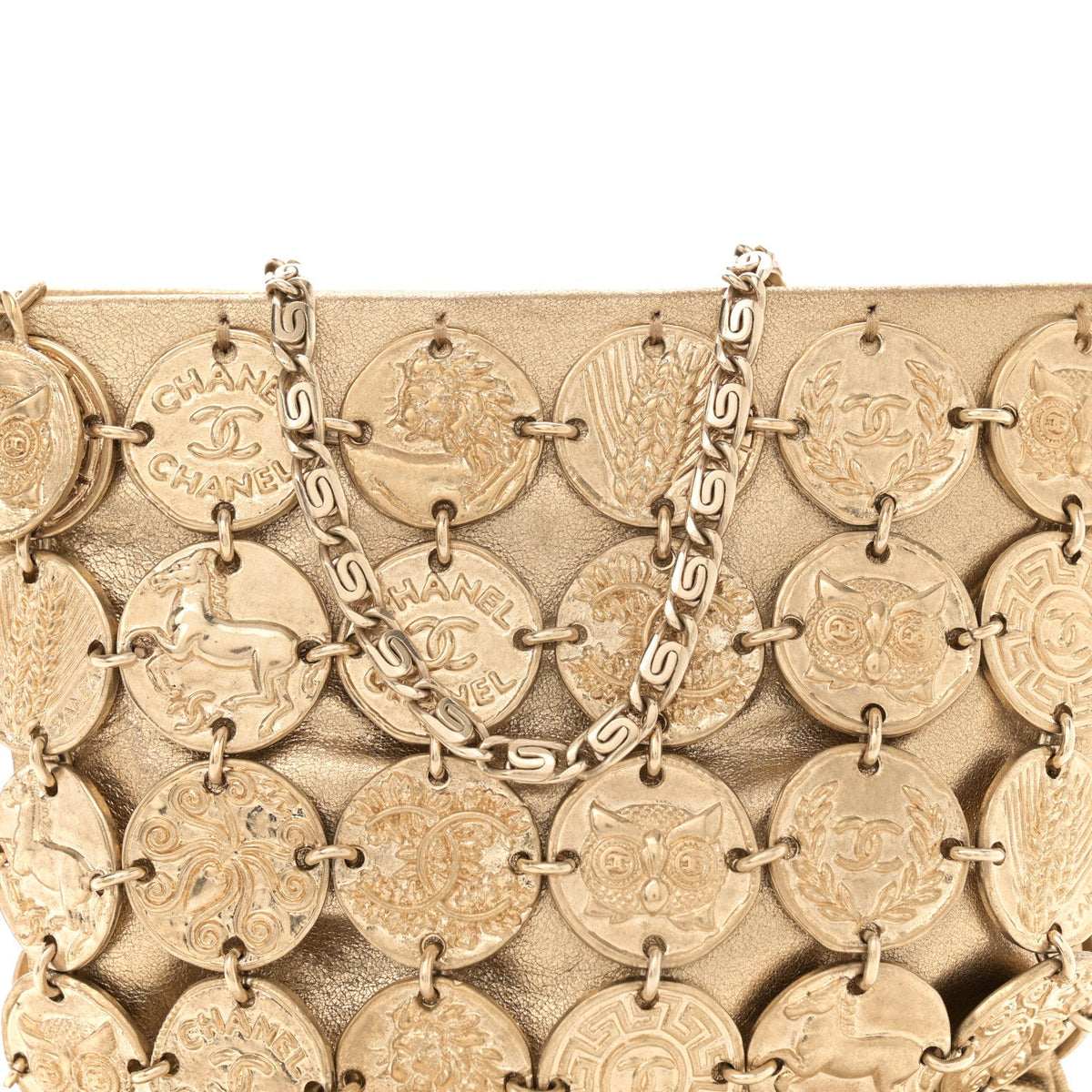 Calfskin Shoulder Bag - Gold