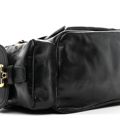 Medium Calfskin Crossbody Bag - Black