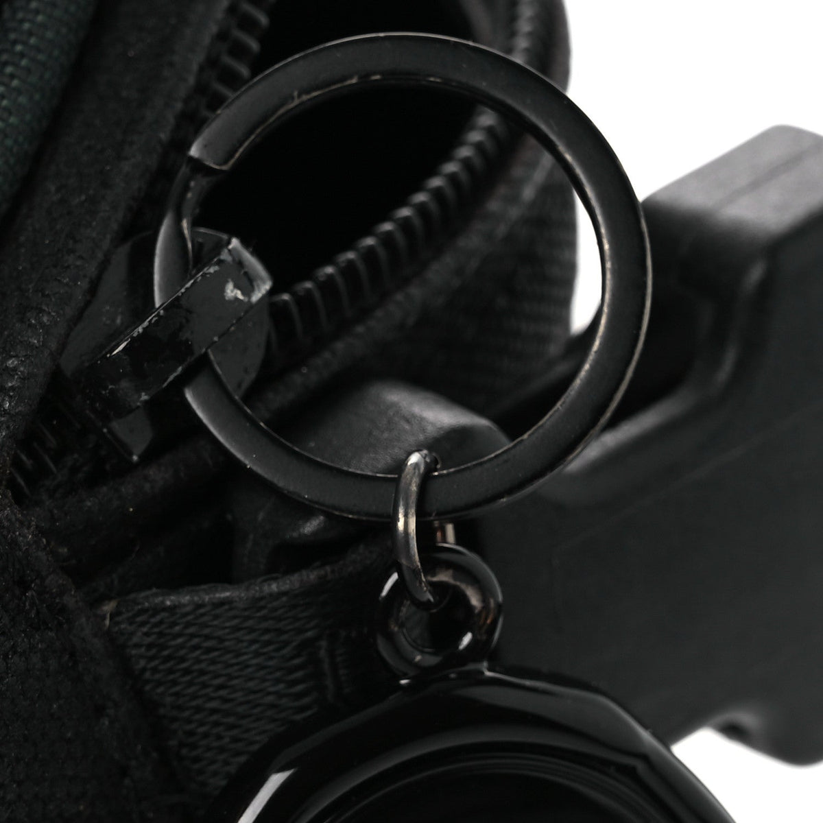 Canvas Nylon Crossbody Bag - Black