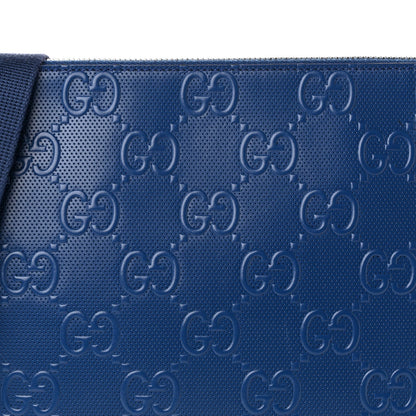 Medium Calfskin Pouch - Blue