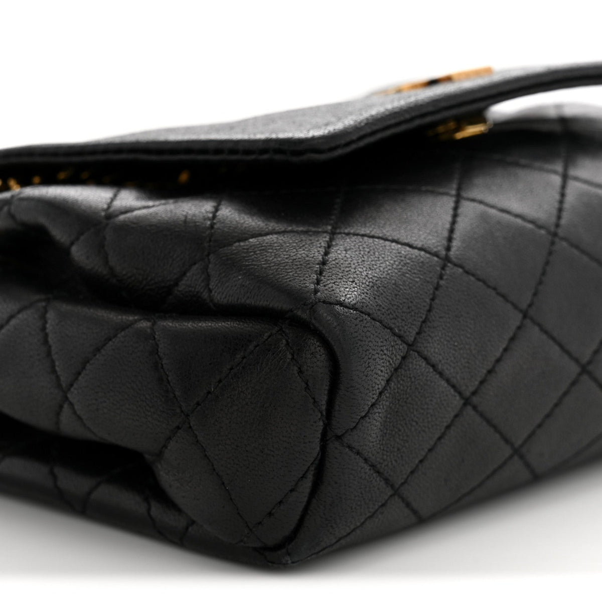 Mini Quilted Lambskin Handbag - Black