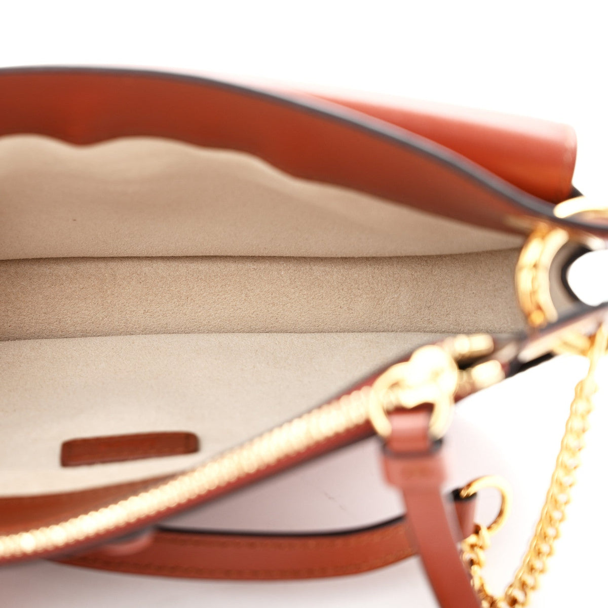 Mini Calfskin Crossbody Bag - Brown