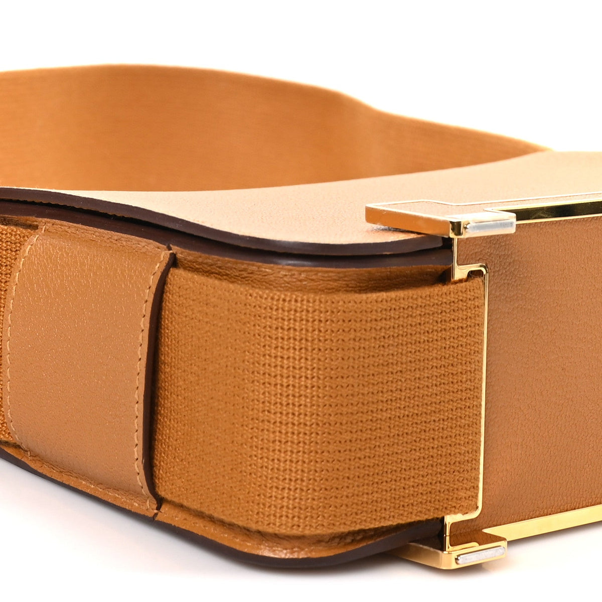 Chevre Mysore Geta Caramel Handbag