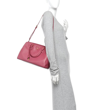 Saffiano Lux Bowler Peonia Handbag