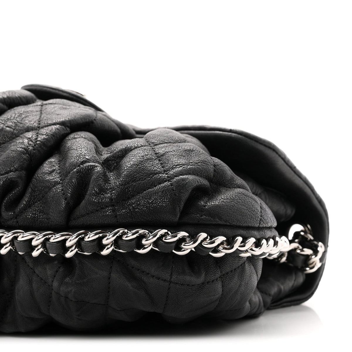 Medium Quilted Lambskin Handbag - Black