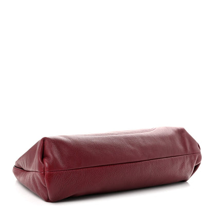 Maxi Calfskin Shoulder Bag - Red
