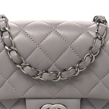 Mini Quilted Lambskin Flap Shoulder Bag - Tan