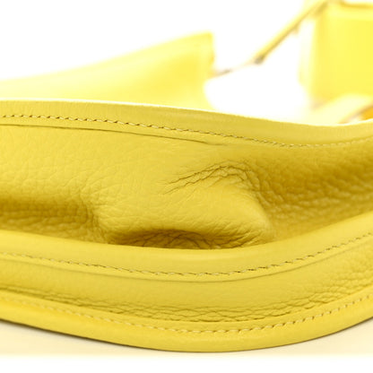 Taurillon Clemence Evelyne Iii Pm Lime Handbag