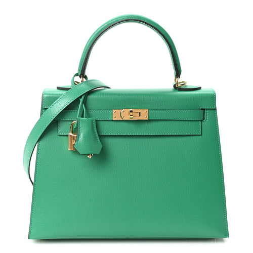 Chevre Chamkila Kelly Sellier 25 Menthe Handbag