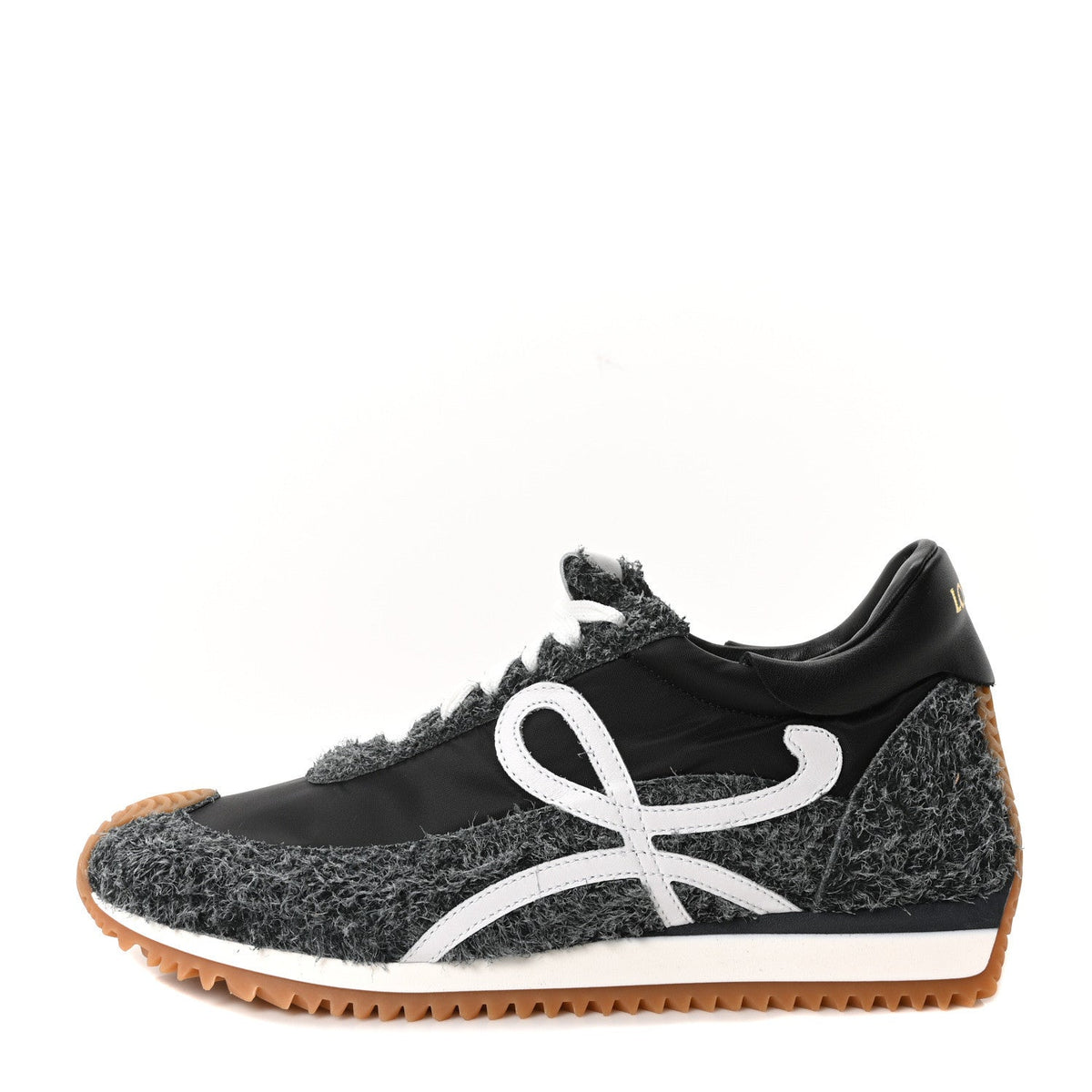 Loewebrushed Suede Nylon Flow Runners Sneakers Raw Denim