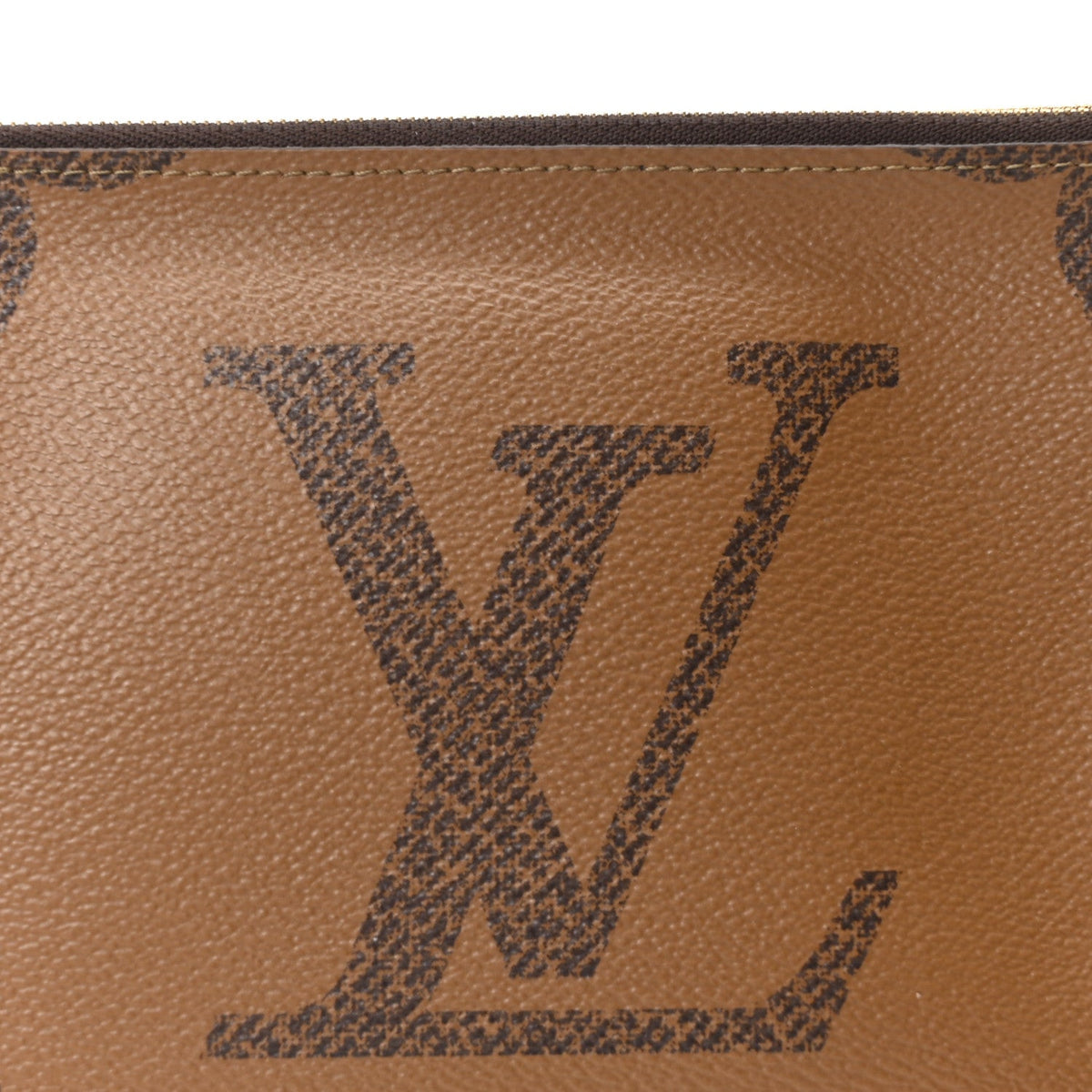 Reverse Monogram Giant Double Zip Pochet Handbag