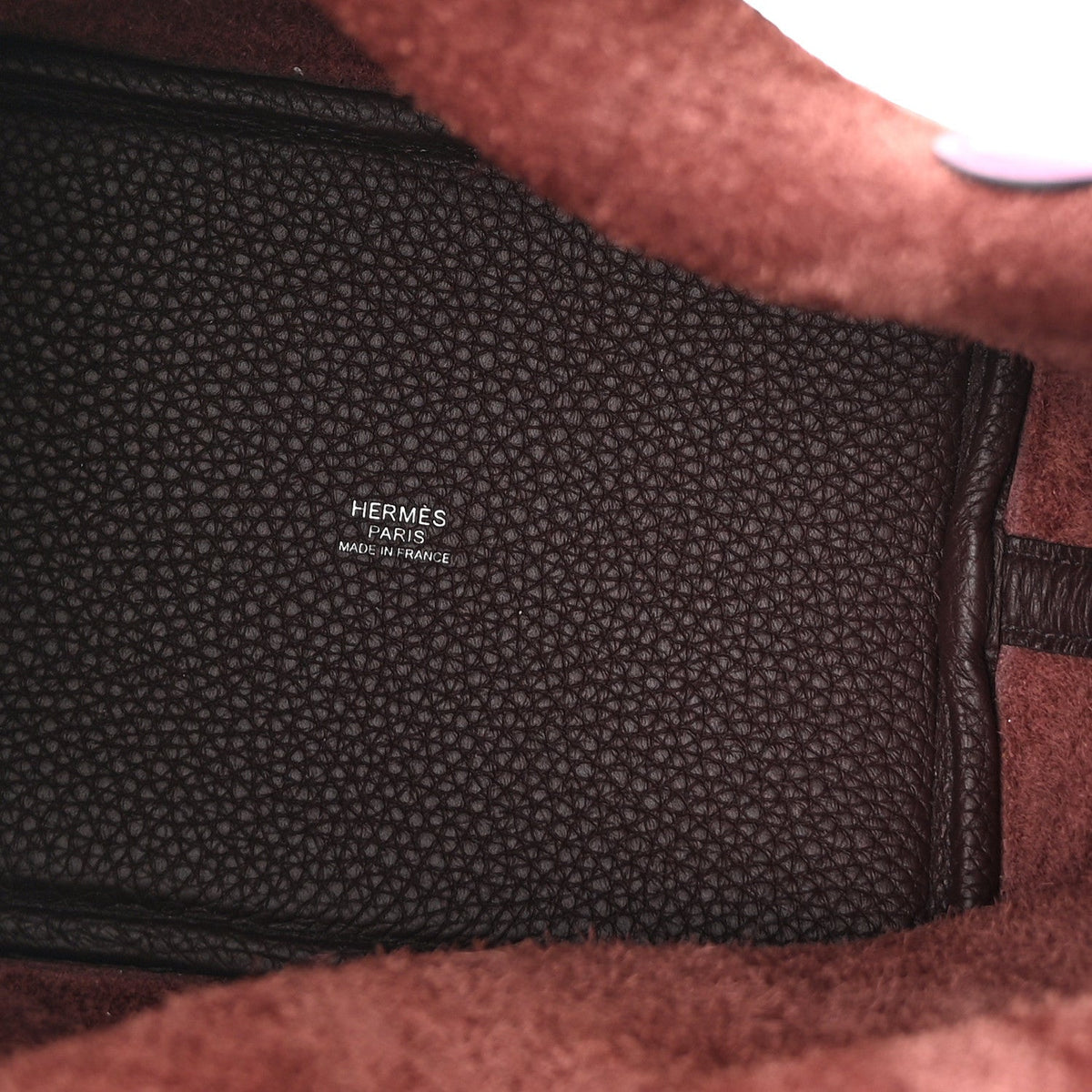 Taurillon Clemence Swift Eclat Picotin L Handbag