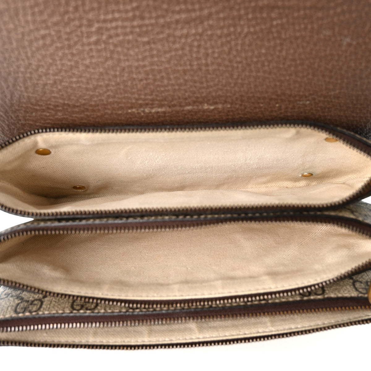 Flap Shoulder Bag - Beige