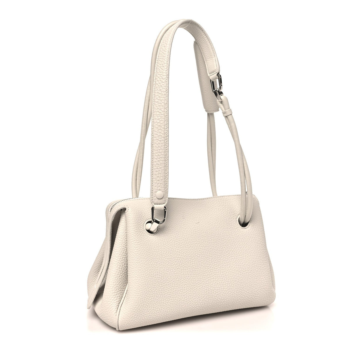 Small Calfskin Handbag - White