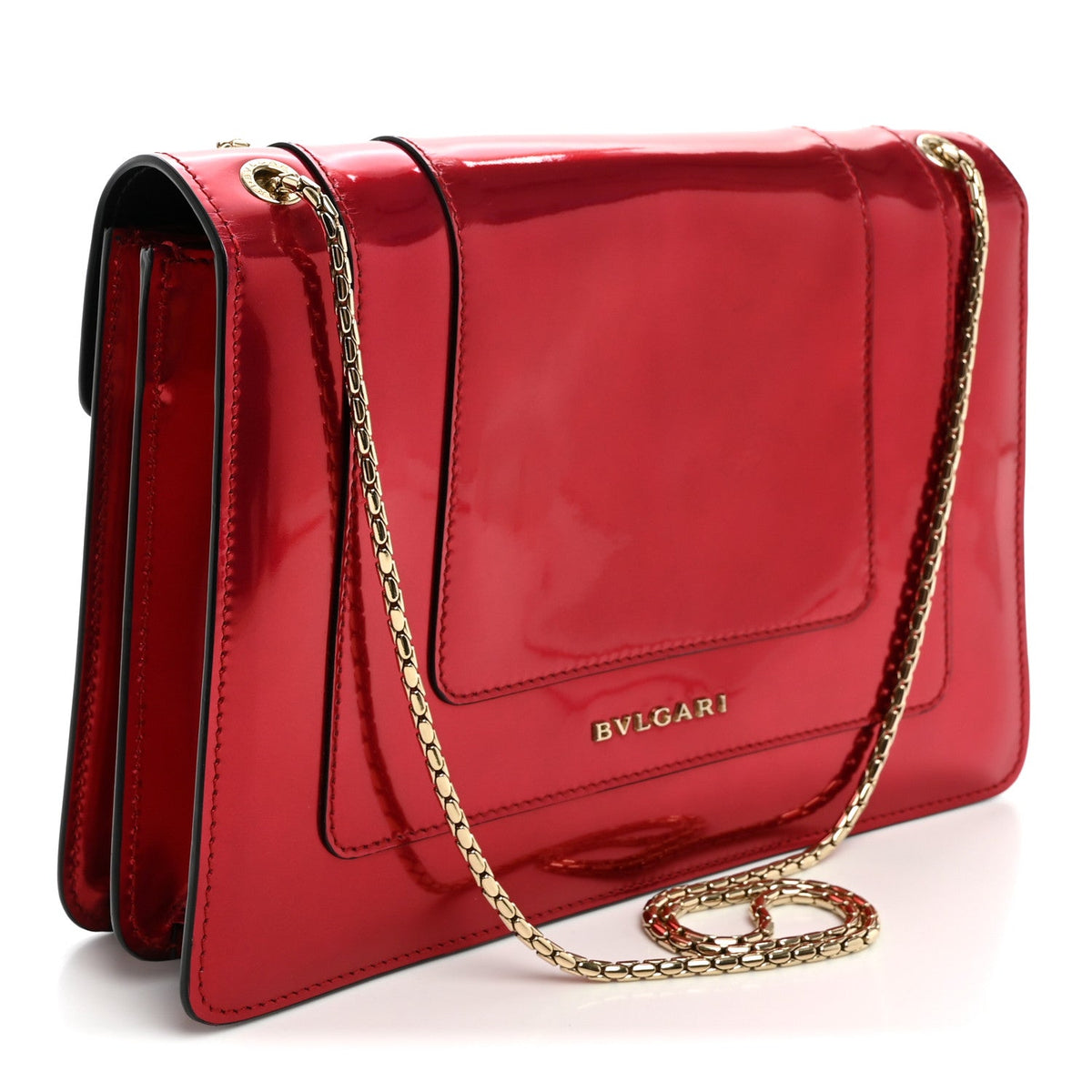 Calfskin Shoulder Bag - Red