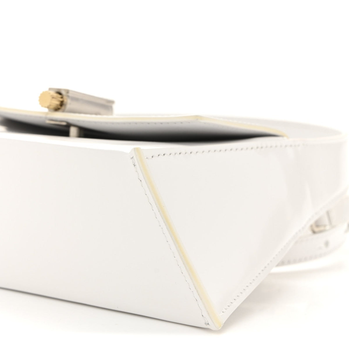 Mini Calfskin Shoulder Bag - White
