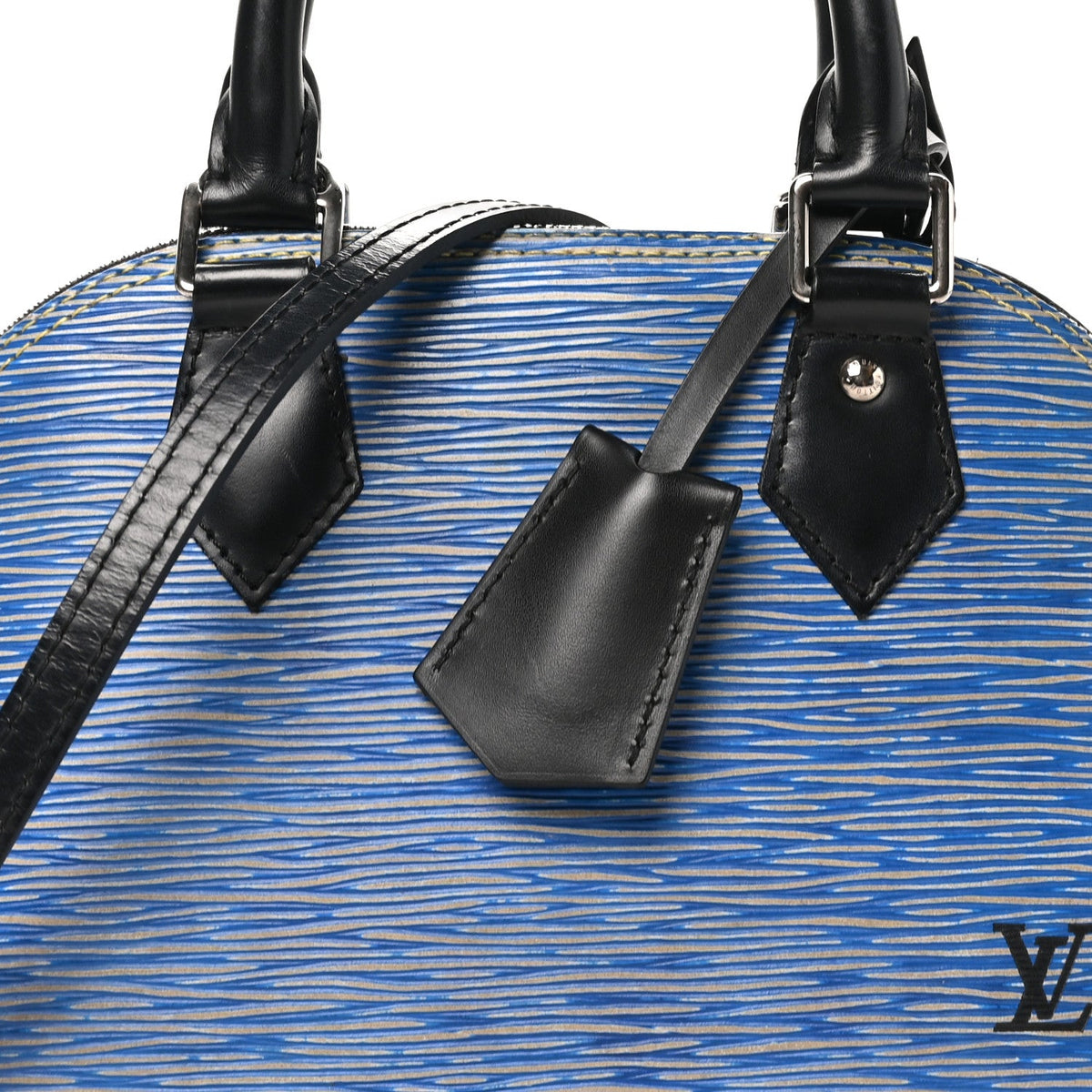 Epi Alma Bb Denim Light Handbag