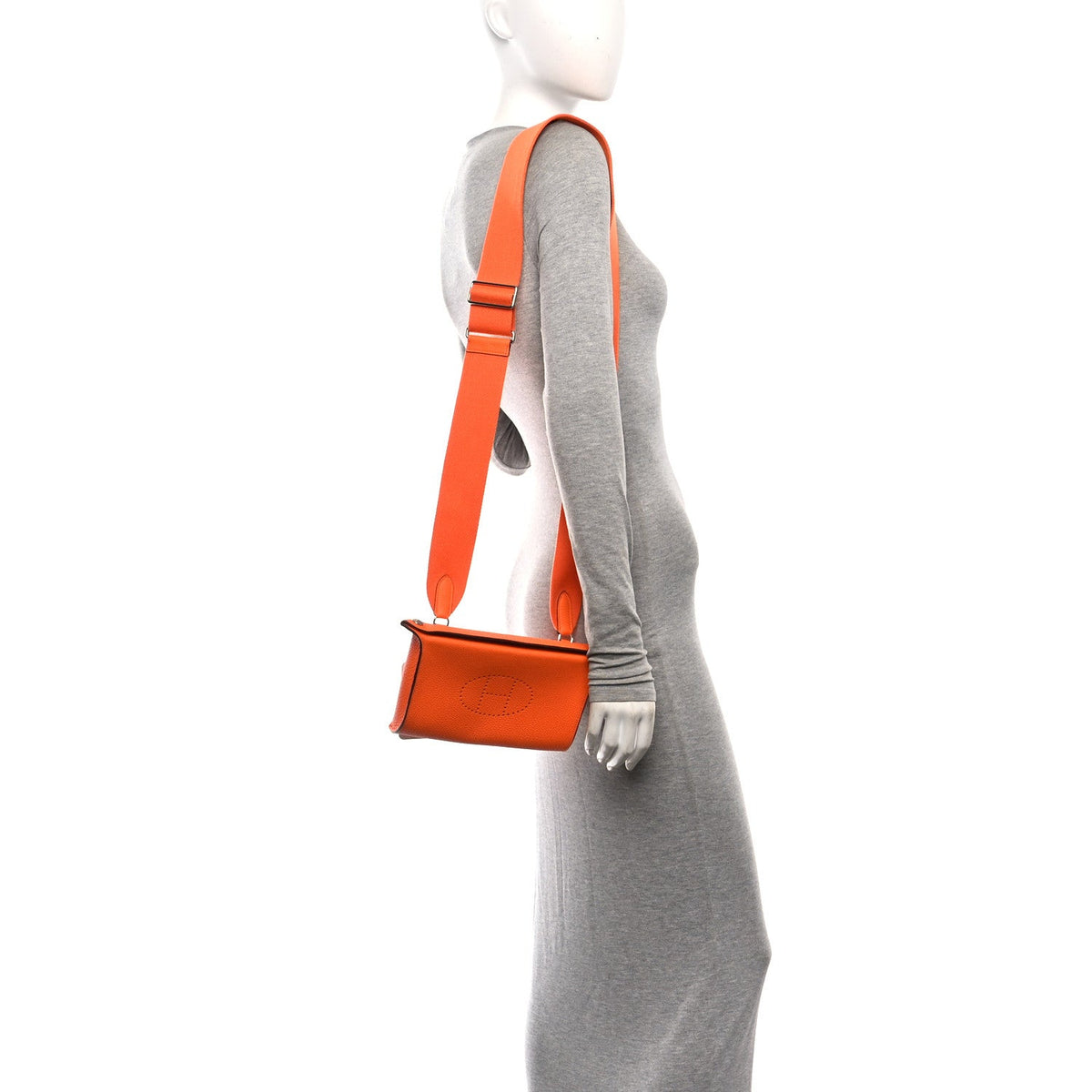 Togo Videpoches Orange Handbag