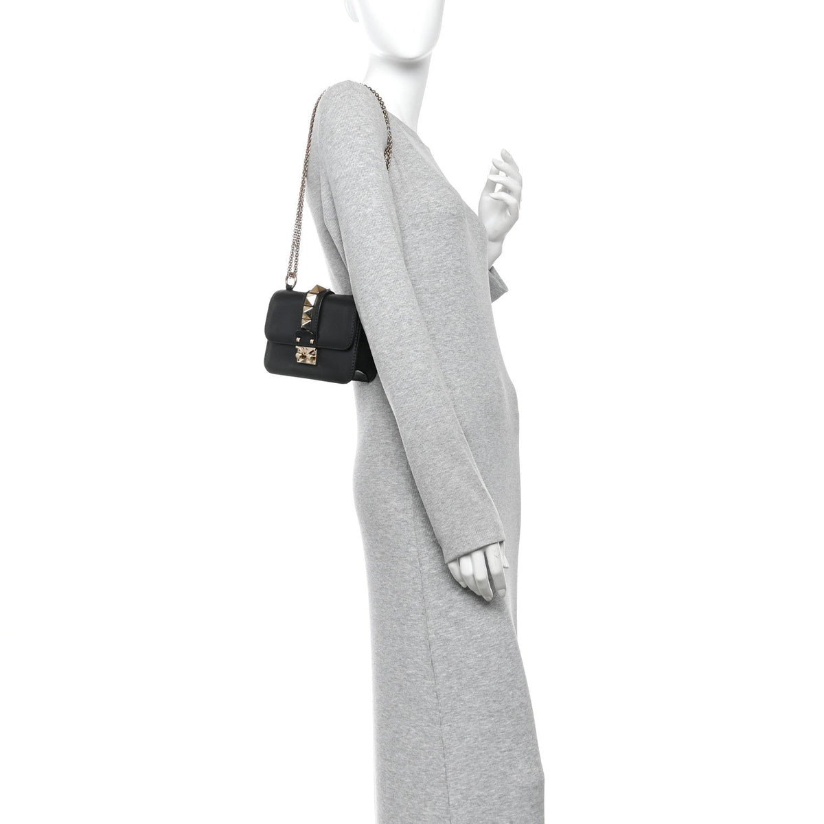Mini Flap Shoulder Bag - Black