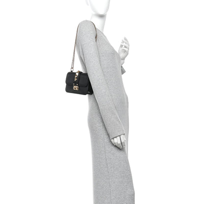 Mini Flap Shoulder Bag - Black