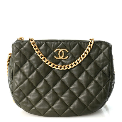 Quilted Lambskin Hobo Bag