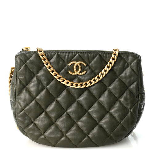 Quilted Lambskin Hobo Bag