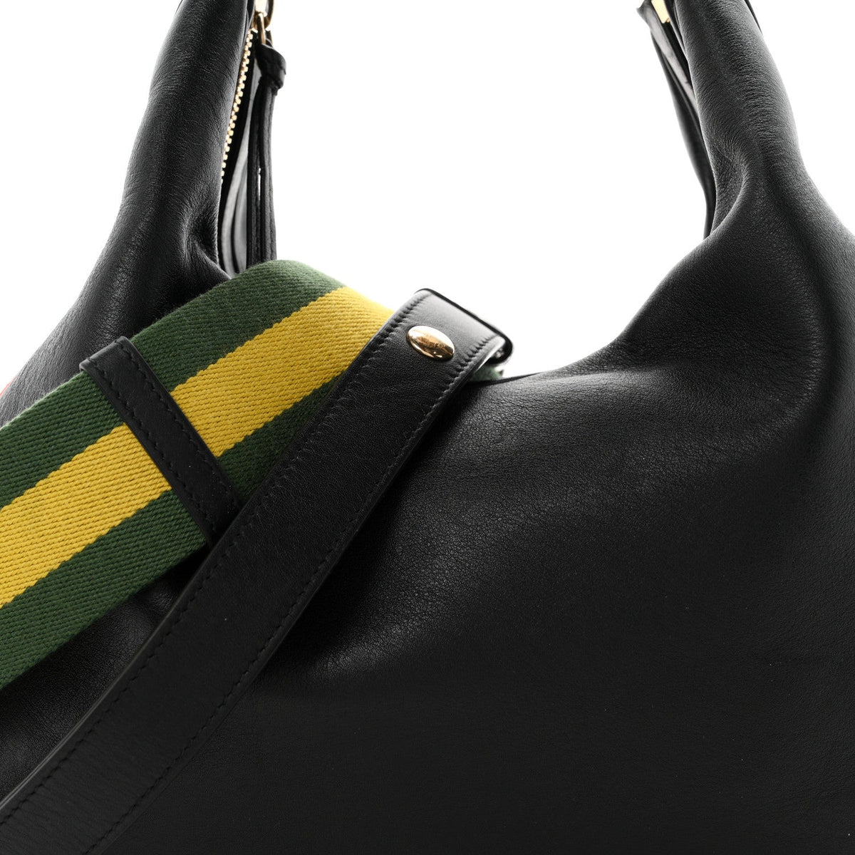 Large Calfskin Shoulder Bag - Black
