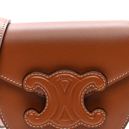 Mini Calfskin Crossbody Bag - Tan
