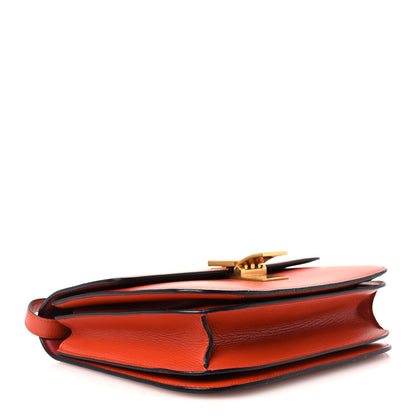 Medium Goatskin Flap Shoulder Bag