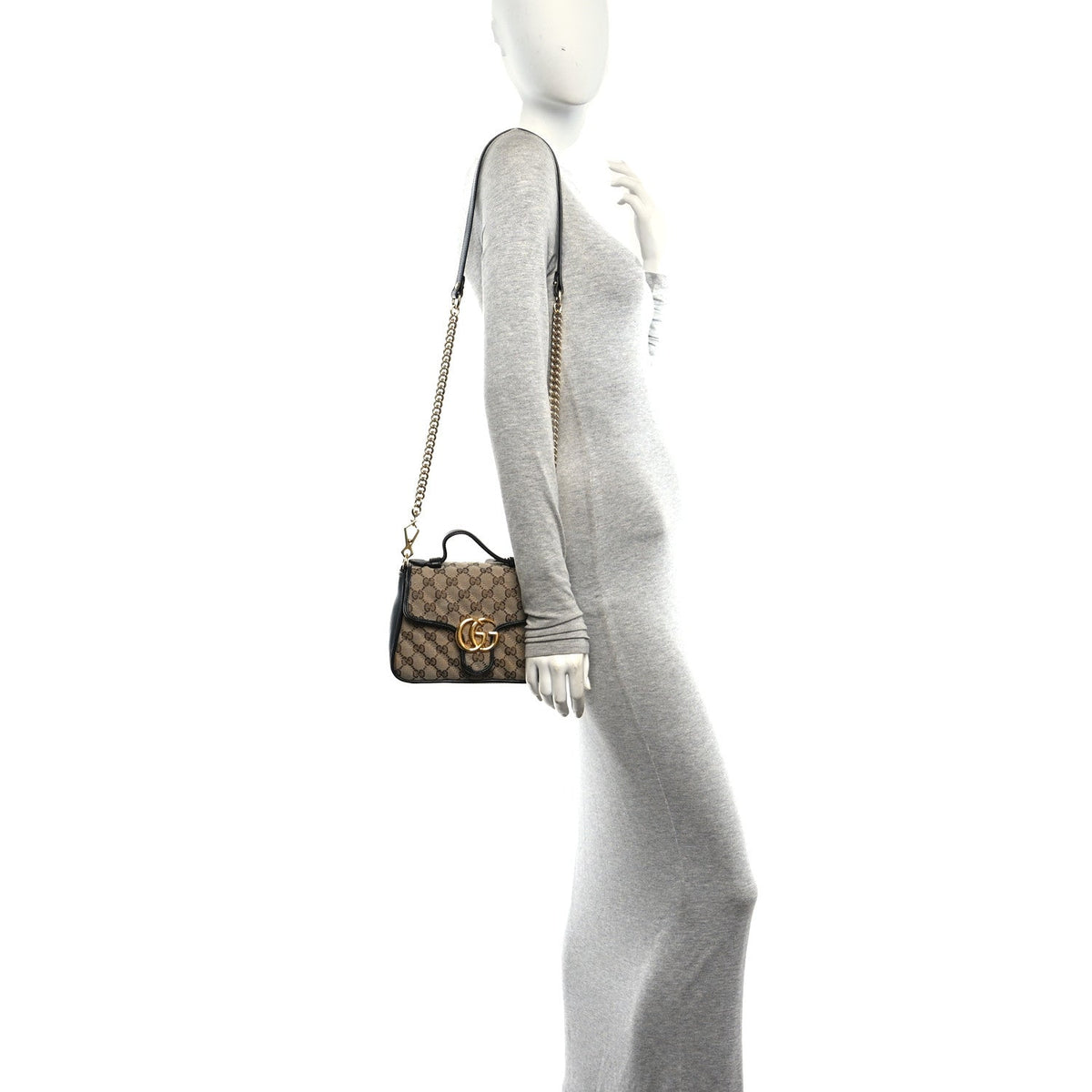 Mini Calfskin Shoulder Bag - Beige