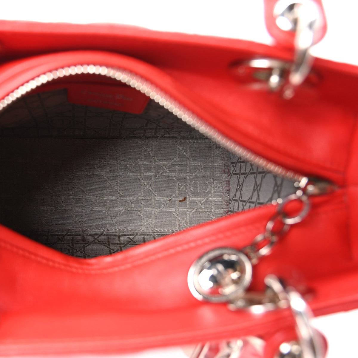 Medium Lambskin Handbag - Red