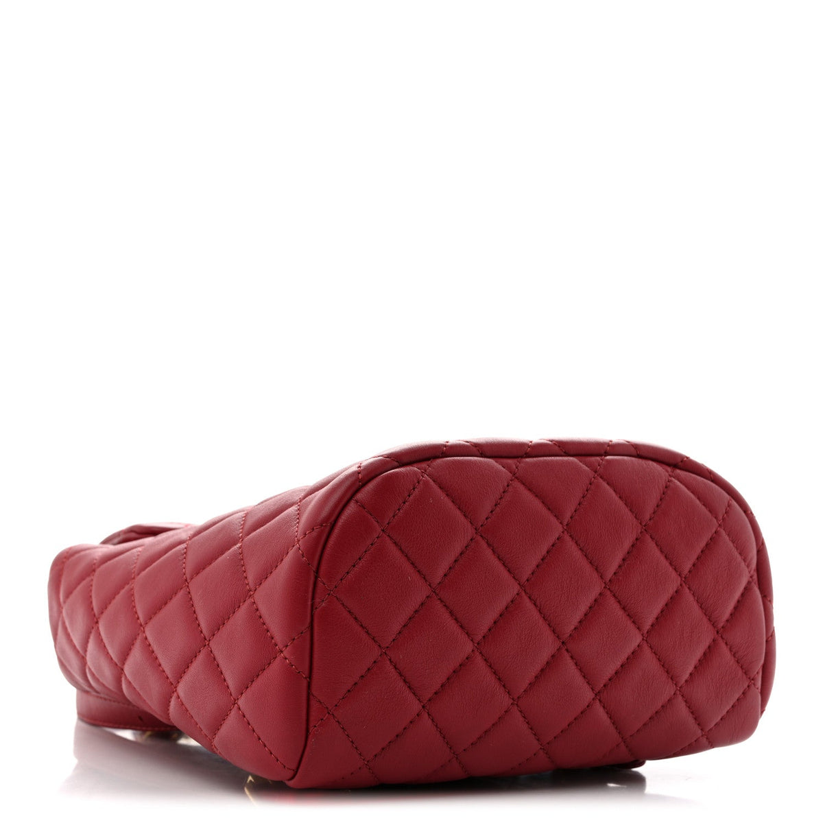 Mini Quilted Calfskin Backpack - Red