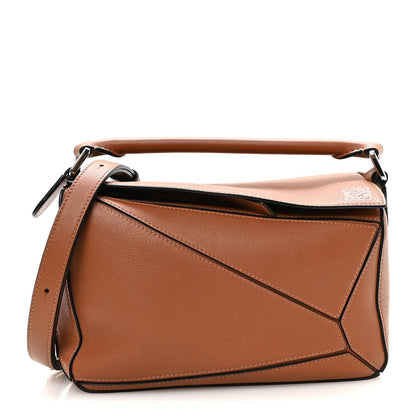 Small Calfskin Handbag - Tan