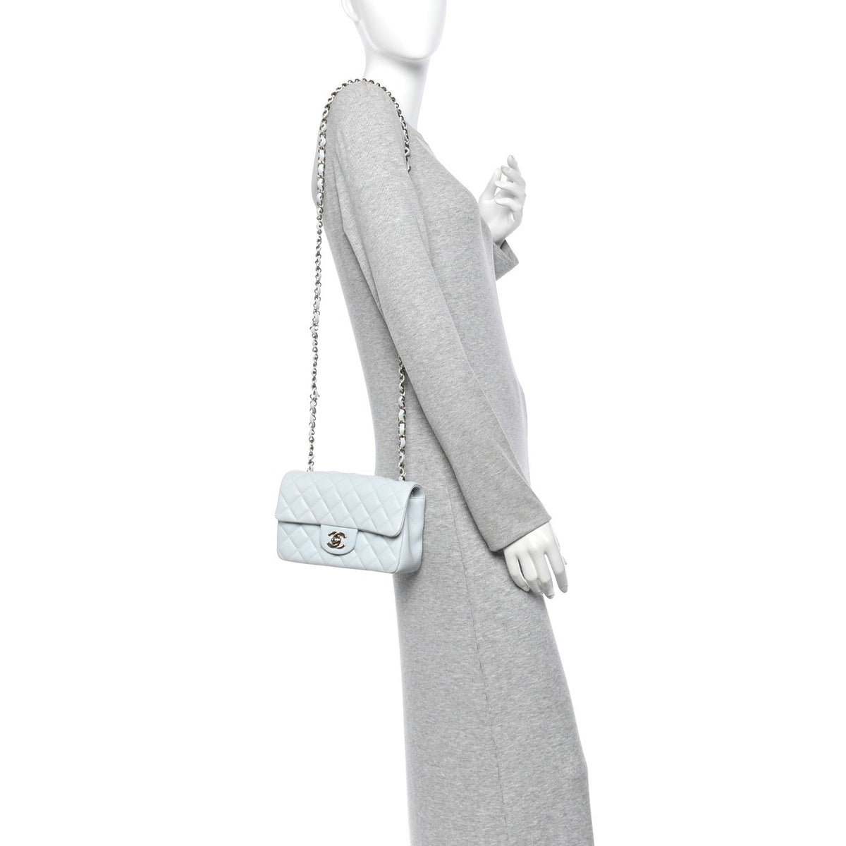 Mini Quilted Lambskin Flap Shoulder Bag - Tan