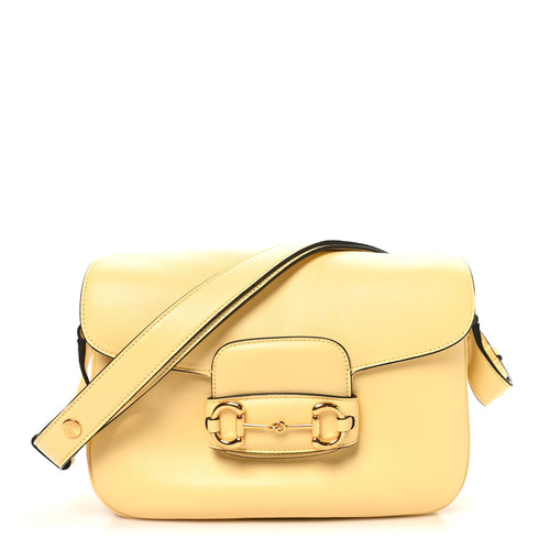 Small Calfskin Shoulder Bag - Yellow
