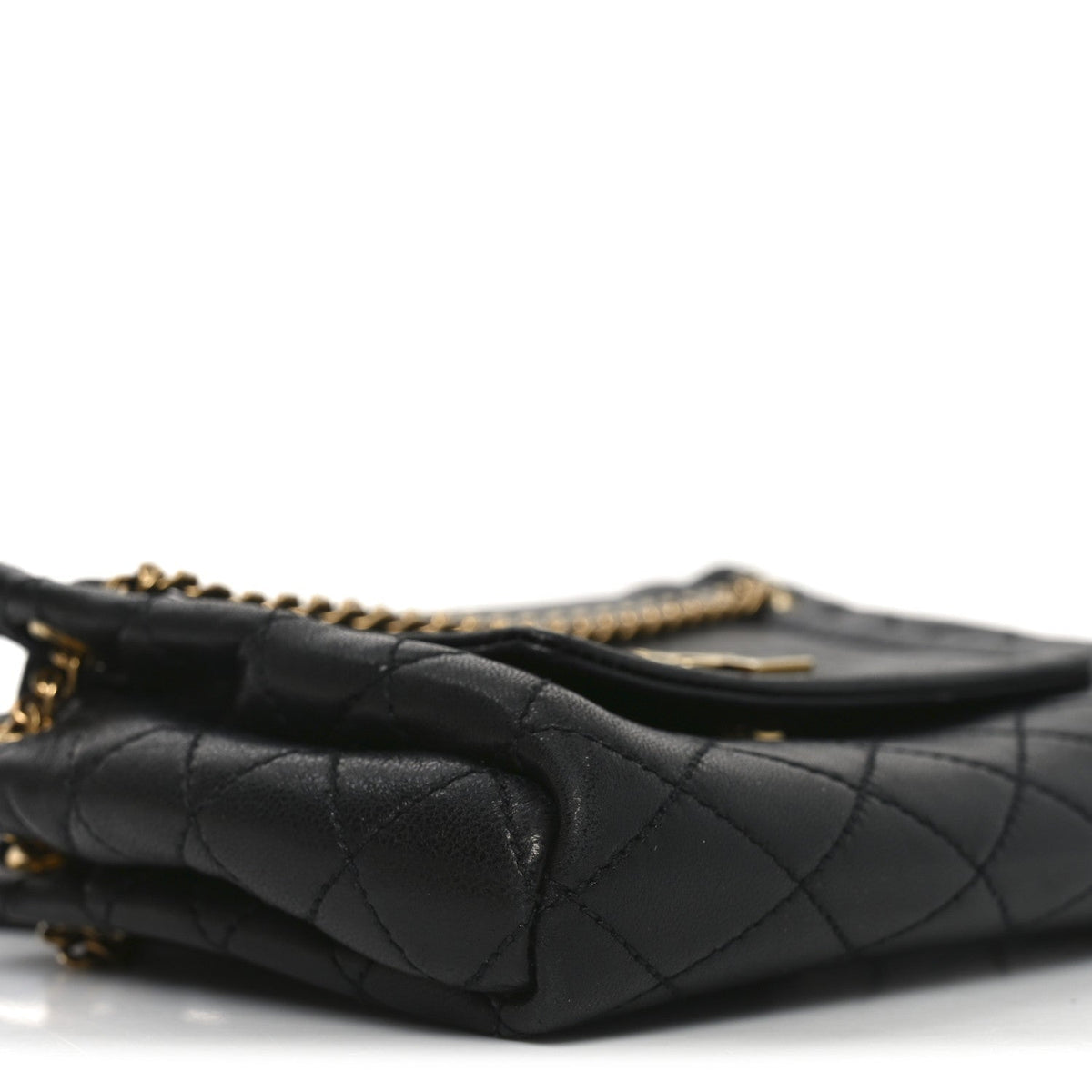 Mini Quilted Lambskin Handbag - Black